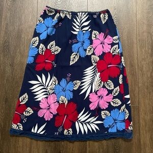 ROXY Floral Midi Skirt Size small